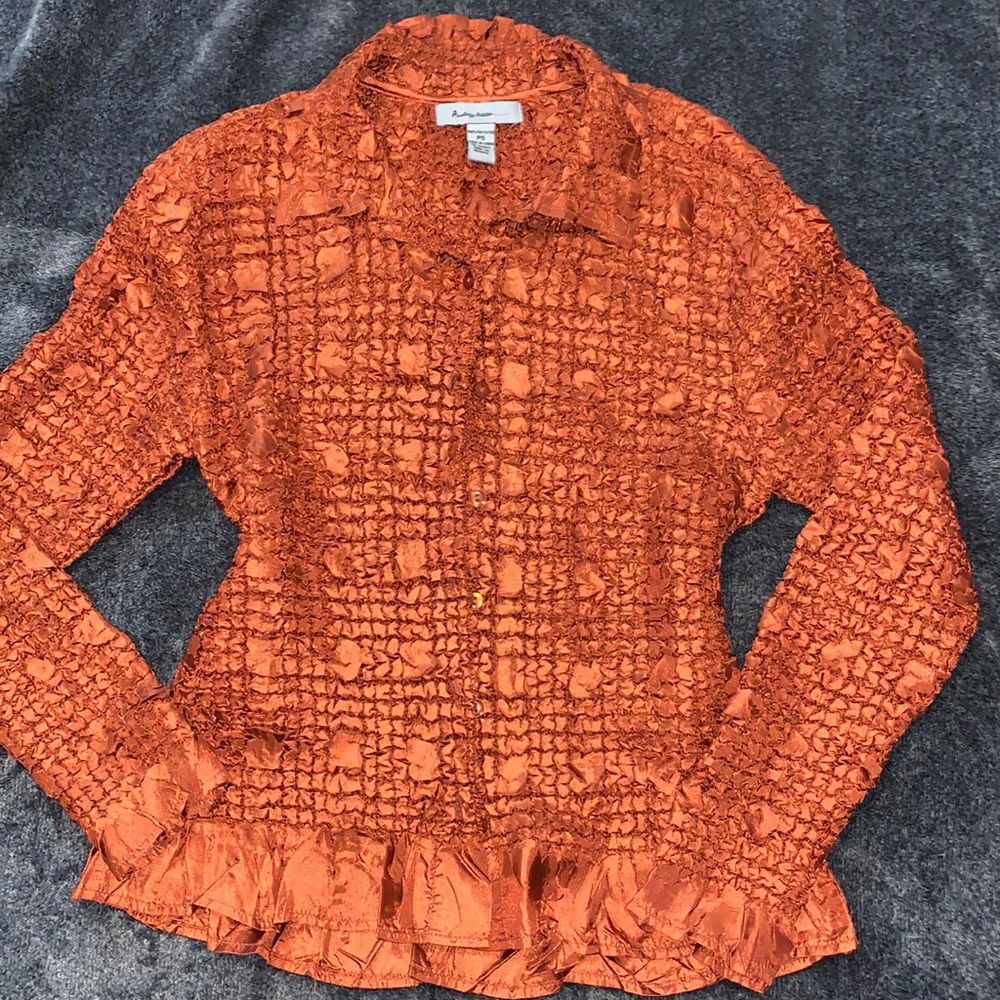 Analogy petites copper orange top